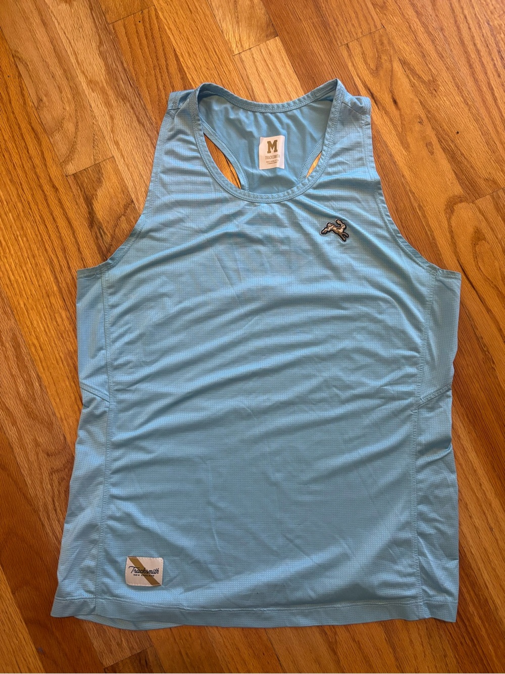 Tracksmith Light Blue Racerback Training Tank